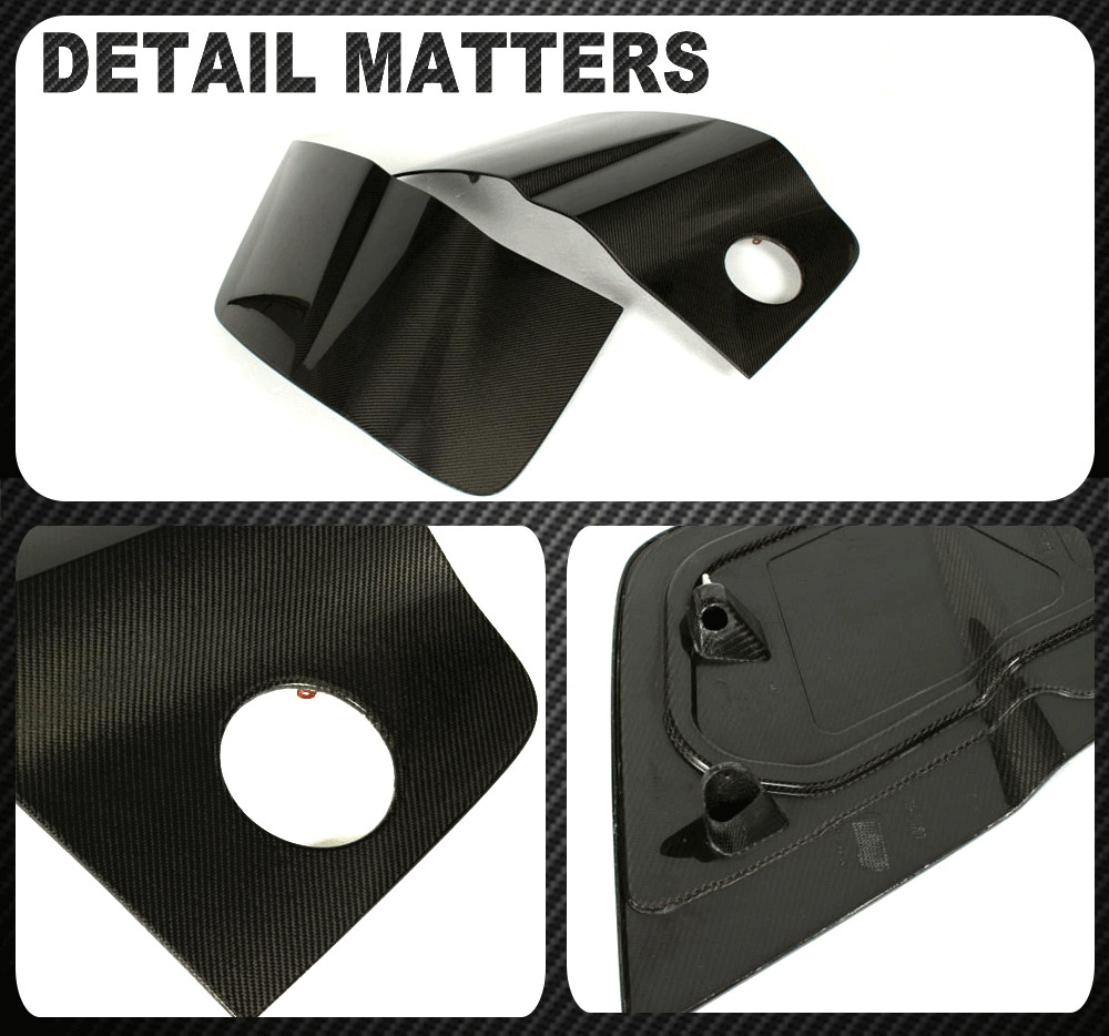 Fit For Audi R8 V8 V10 Coupe 2008-15 REAL CARBON Door Fenders Side Blade Skirts