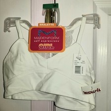 Maidenform Girls Bralette M Medium Racerback White Lace NWT