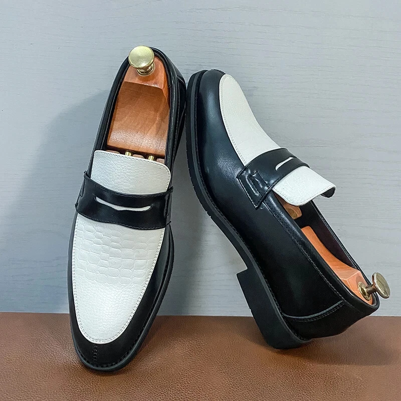 Summer White Wedding Shoes Business Shoes Men's Party Dress Loafers Shoes-