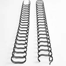 50 Pack 9/16 Inch Double Loop Binding Wires Spiral Notebook Maker, 2:1 Pitch