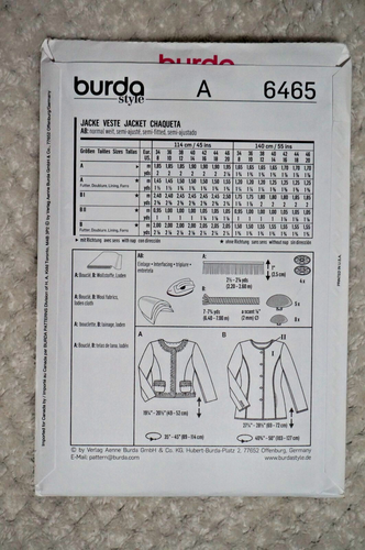 BURDA 6401-6498 - Mens & Womens Sewing Patterns - PICK-A-STYLE - New & Uncut - Picture 33 of 47