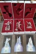 Swarovski SCS Trilogy Masquerade Columbine Harlequin Pierrot Set 1999 2000 2001