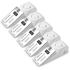 5Pcs Security Door Stop Alarm 120DB Hotel Home Portable Security Safety Tools US