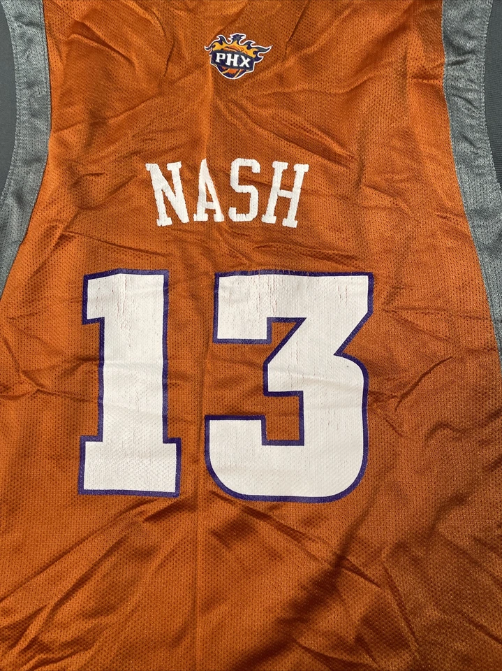 Camiseta deportiva de baloncesto Reebok Phoenix Suns #13 Nash NBA para niño/niña talla L (14-16) Foto 2 de 4
