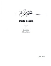Michael Seitzman Signed Autograph CODE BLACK Pilot Episode Script Creator COA VD