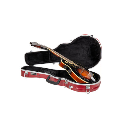 Crossrock F-Style Mandolinenkoffer | ABS-Hartschalenkoffer Rot