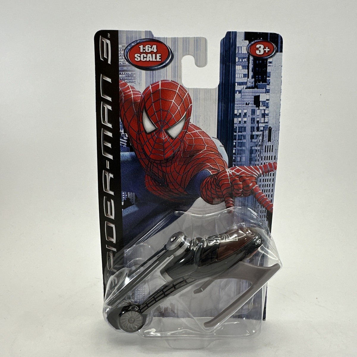 2007 MGA MARVEL SPIDERMAN 1:64 DIECAST HELICOPTER BLACK