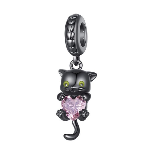 Dije Pulsera Cuentas Bamoer Plata Esterlina 925 Flor Europea Corazón Gato Perro - Imagen 72 de 107