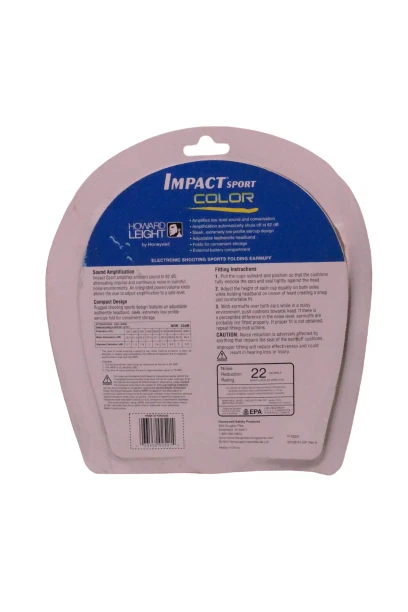 Orejera electrónica Howard Leight Impact Sport amplificador de sonido verde azulado R-02521 Foto 2 de 4