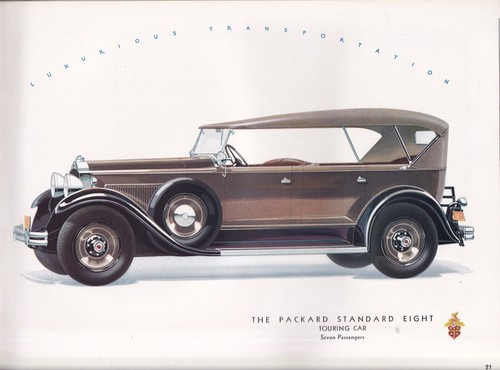 LUXURIOUS TRANSPORTATION THE PACKARD STANDARD EIGHT MODELS 8-26 & 8-33 BROCHURE - Picture 8 of 12
