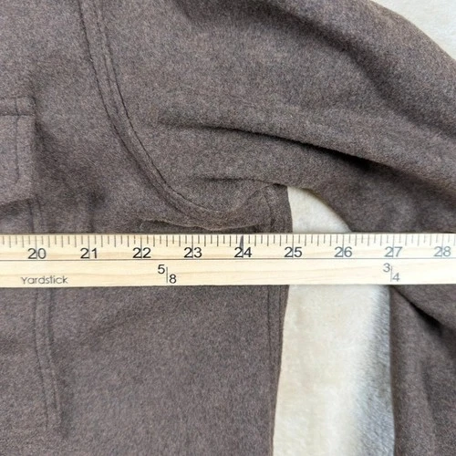 Banana Republic Mens L Relaxed Wool Blend Shirt Jacket Dark Oak Brown Shacket image 6