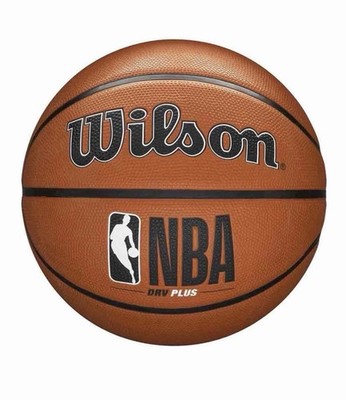 Wilson NBA DRV Plus Size 6 Basketballball Basketballnetz orange schwarz Outdoor Spiel