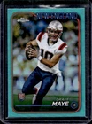 2024 Topps Chrome Drake Maye RC Aqua Refractor Rookie #/199 Patriots