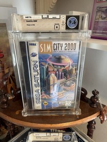 Simcity2000 Sega Saturn Factory Sealed Wata/PSA Graded B 9.6