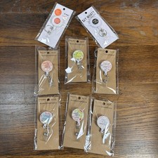 Lot 8 Inspirational Funny Badge Reels Nurse Teacher ID Holder Retractable
