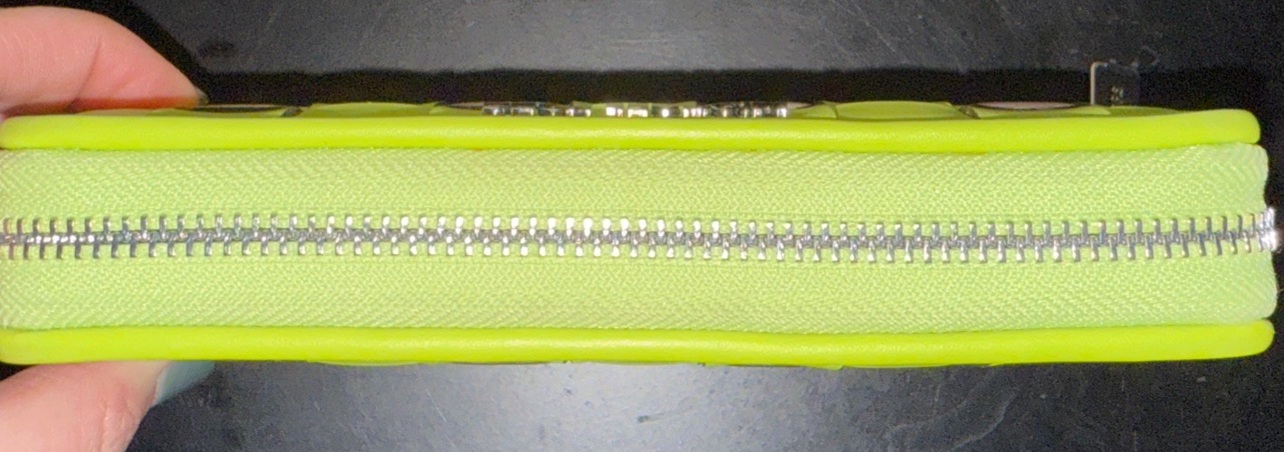 Michael Kors Jet Set Medium Woven Wallet Color:BRT LIMEADE Green