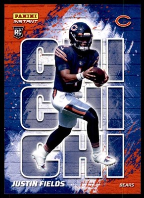 Justin Fields RC 2021 Panini Instant My City #6 ROOKIE NFL Bears ID:165999