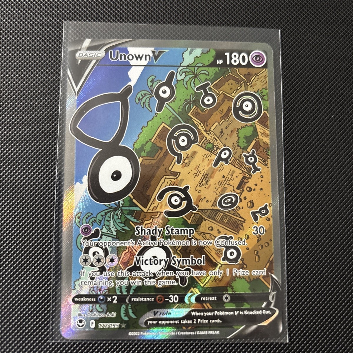 Unown V (Alternate Full Art) 177/195 Swsh12: Sword & Shield - Silver Tempest