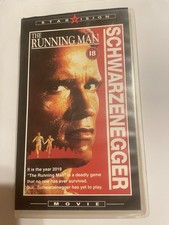 The Running Man 1987 VHS Video Tape Arnold Schwarzenegger Classic Action Film