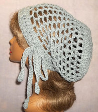 Crochet Slouchy Hat, Handmade Dreadlock Cap, Slouch Tam