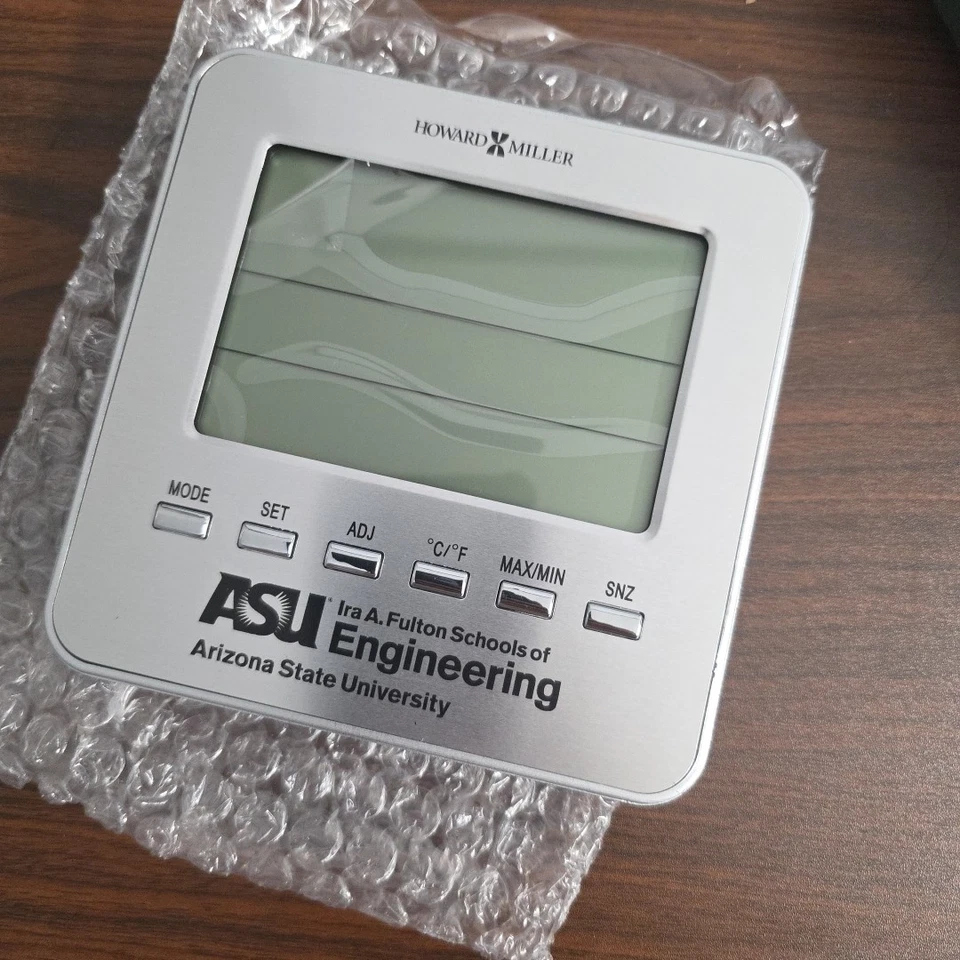 HOWARD MILLER WEATHER VIEW TABLETOP CLOCK 645-693 Asu Arizona State University F - Image 4 of 4