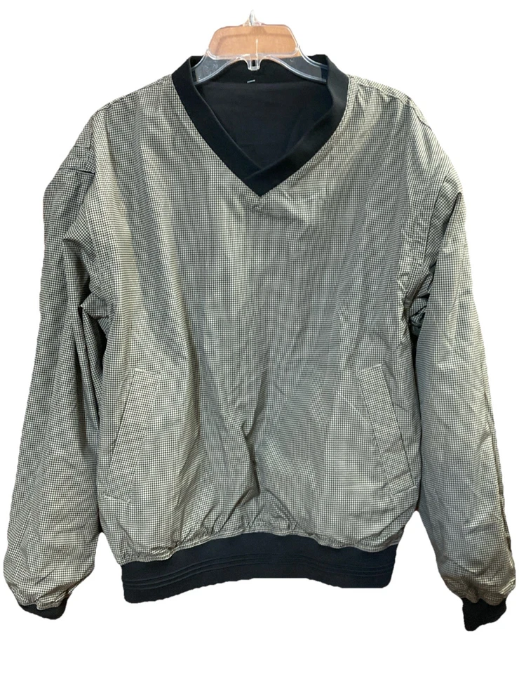 Perry Ellis Reversible v neck pullover L New Removable Sleeve Golf Vest Teflon - Image 2 of 4