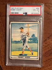 1941 Play Ball #64 BOBBY DOERR (HOF) PSA 4