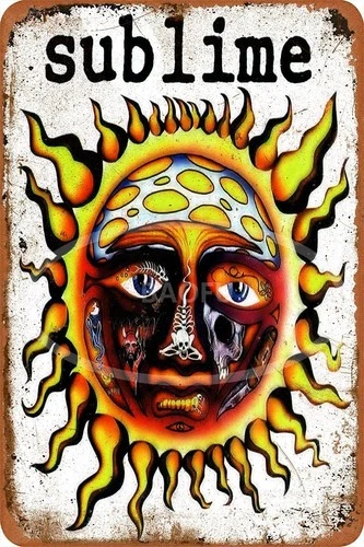 Vintage Sublime Tin Metal Signs Home Décor Painting Wall Poster Wall Decor12"x8"