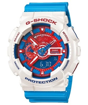 Casio G-Shock GA-110AC-7A Men s Analog Digital Watch White Blue 200m