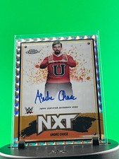 2025 Topps WWE Chrome Geometric ANDRE CHASE Autographed NXT Card