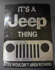 It's a Jeep Thing Metal Sign Wall Art Home Decoration Theater Media Room Man...