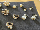 Vintage Jewelry Lot - Earrings - Faux Pearl Clip on Earrings — photo 4