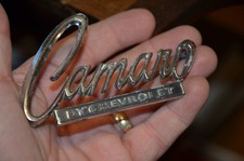 Oem Gm 1968 1969 Camaro By Chevrolet Trunk Emblem 7752901 Script Badge Ornament
