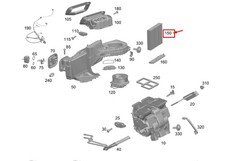MERCEDES-BENZ EQB X243 Feinpartikelfilter LHD A2478300504 NEU ORIGINAL
