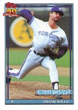 1991 Topps #213b Frank Wills : A* on copyright line