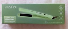 Image of Carmen Ceramic Hair Straightener Green Sealed Brand New In Box