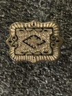 Clasp 1/2” x 3/4” Antique Gold Tone Rectangle Tie