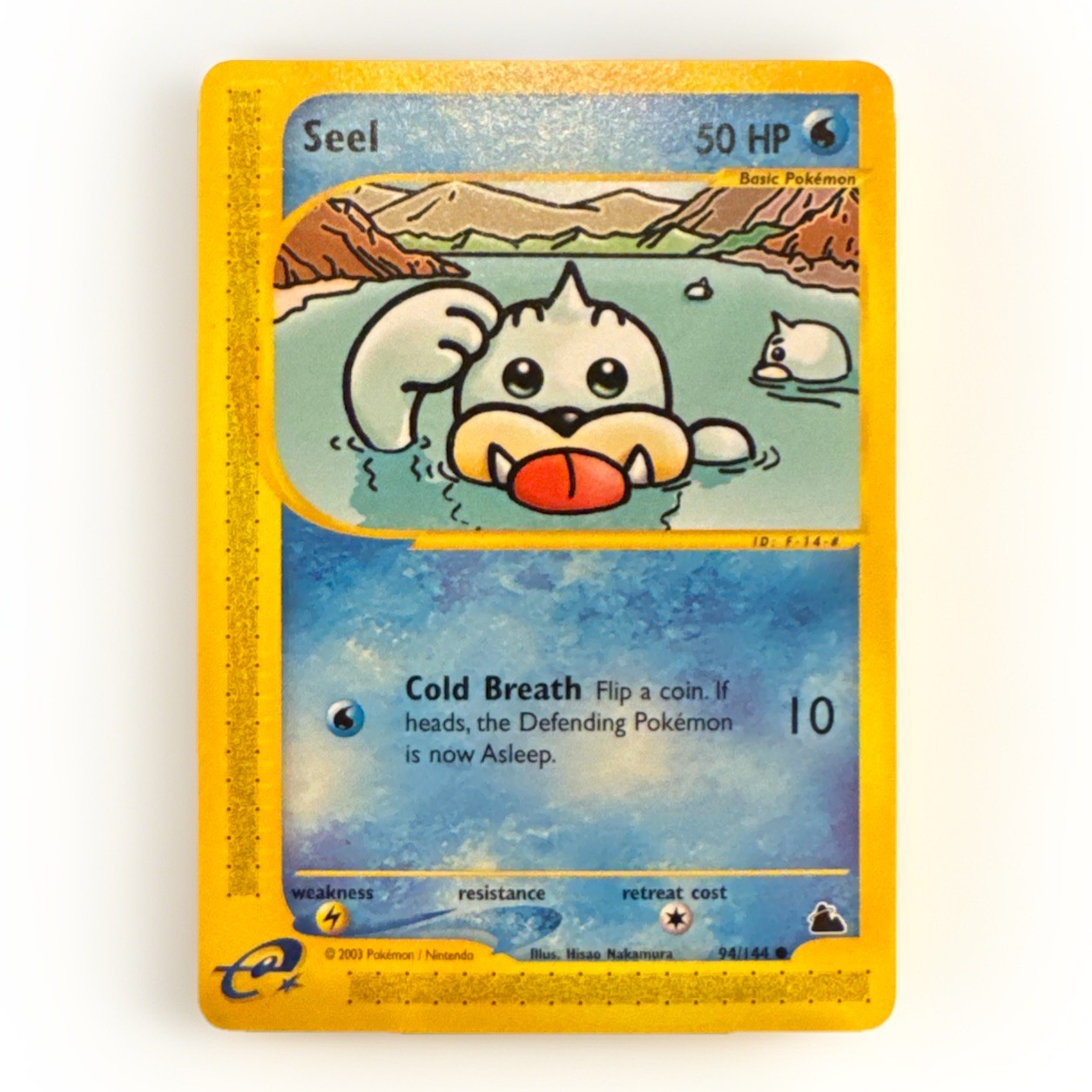 Pokémon Skyridge Seel 94/144 2003 WOTC e‑Reader Vintage Near Mint