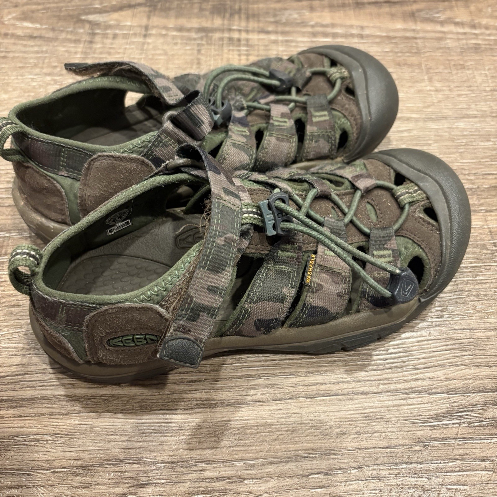 Sandali KEEN Youth Forest mimetici impermeabili outdoor escursionismo gabbia taglia 3