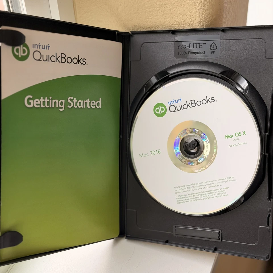 Escritorio QUICKBOOKS 2016 para Mac versión de stock antiguo de EE. UU. venta al por menor completa Foto 4 de 4