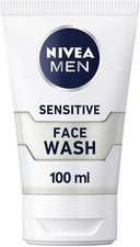 Image of NIVEA MEN Sensitive Face Wash with Zero Percent Alcohol (100 ml),with Vitamin E