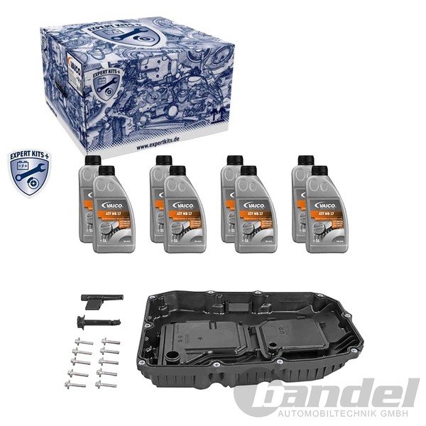 Vaico ÖLWECHSEL-SET + 8L ÖL Passend FüR 9 GANG-AUTOMATIK 725.0 9G-TRONIC Mercede-image