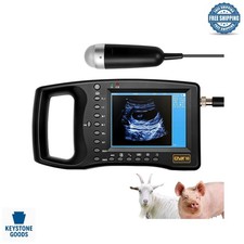 Macchina ad ultrasuoni veterinaria portatile con pannelli a 8 colori e sonda 3,5 MHz
