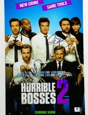Chris Pine/Christoph Waltz/Charlie Day Signed 11X14 Photo Horrible Bosses 834946