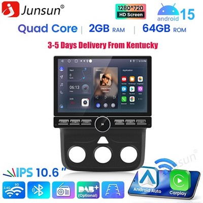 For Dodge Ram 1500 2500 3500 2+64GB Android 15 Carplay 10.6''Car Stereo Radio GPS
