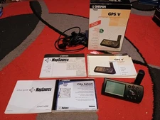 Garmin GPS V Automotive Mountable with Manual, Box, Etc