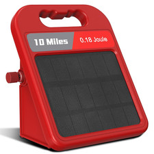 Solar Electric Fence Charger-0.18J-10 Miles, Maximum Output Voltage 9300V
