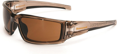 Uvex Hypershock Safety Glasses, Brown Frame with Espresso Polarized Lens & Anti-