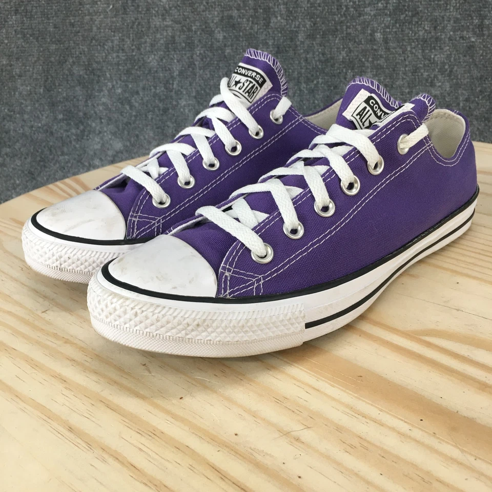 Converse Shoes Mens 8 Womens 10 Chuck Taylor All Star Low Top Sneakers Purple - Image 3 of 4