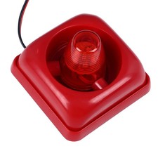 Suono Allarme 115DB Industriale Rosso Lampeggiante Luci Fuoco Stroboscopiche Sirena Campanello